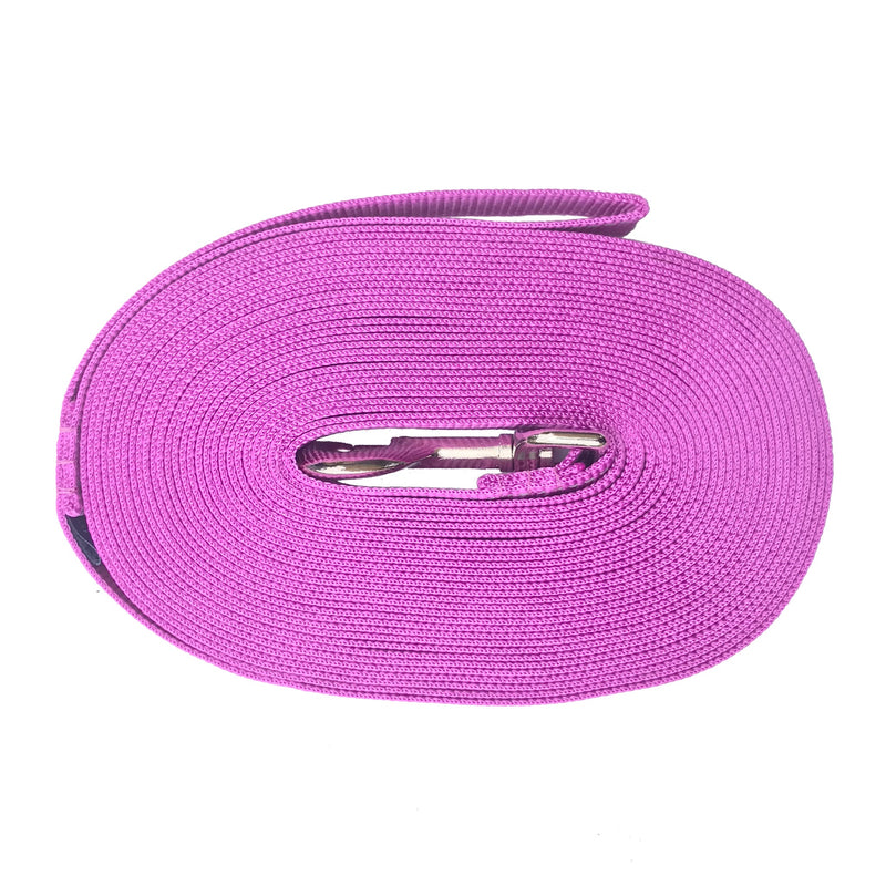 10m Long Lines with fluorescence thread 25mm width - Positive Dog Products