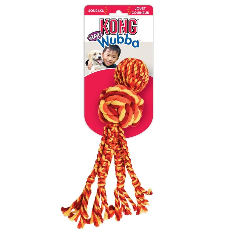 KONG Wubba Weaves with Rope Small | Positive Dog Products | Adelaide