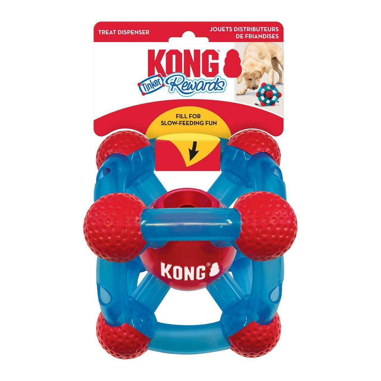 KONG - Tikr - Interactive Treat and Food Dispensing Dog Toy - for Large Dogs