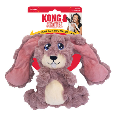 KONG Scrumplez Bunny Tug Squeaker Toy