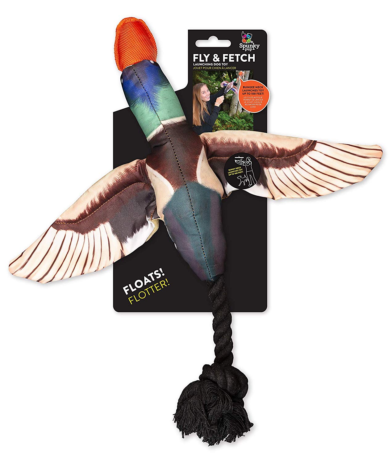 Fly & Fetch Duck Toy - Positive Dog Products