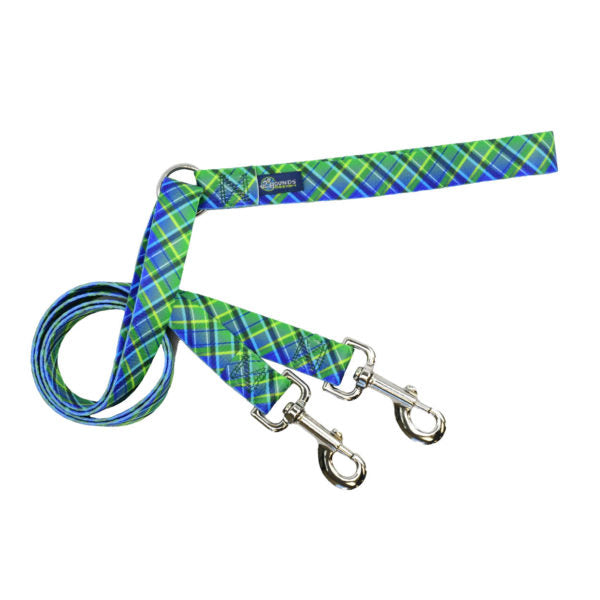 Euro Lead 25mm (1") Electric Green Plaid
