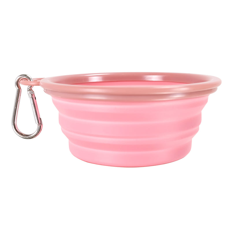Collapsible Travel Bowl Pink - Positive Dog Products