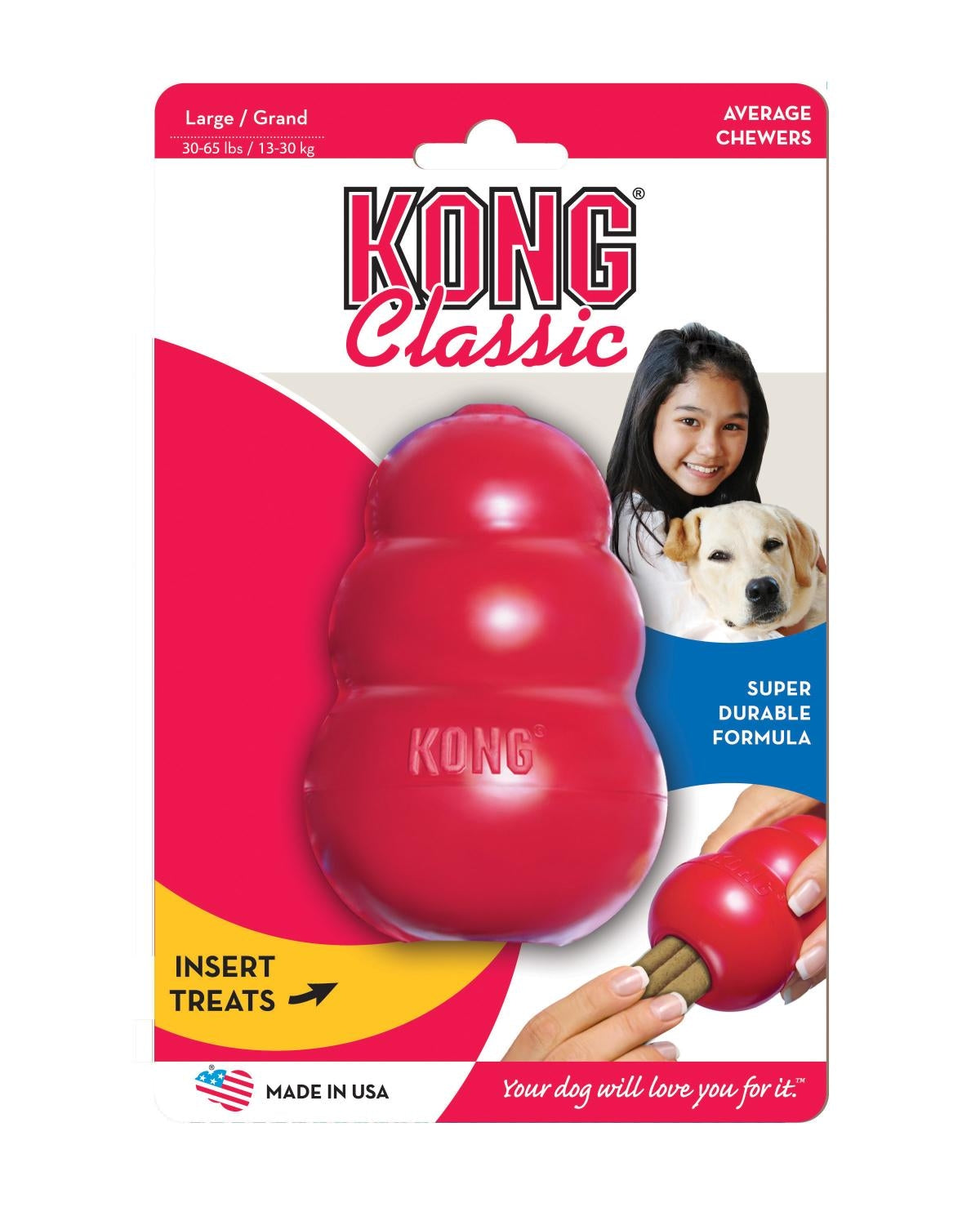  KONG - Tikr - Interactive Treat and Food Dispensing Dog Toy -  for Large Dogs : Pet Supplies