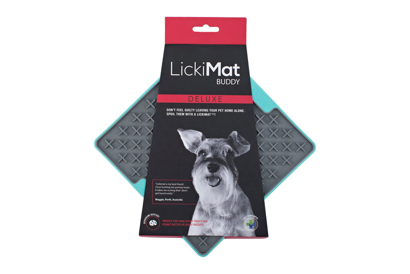 Licki Mat Buddy Deluxe - turquoise - Positive Dog Products