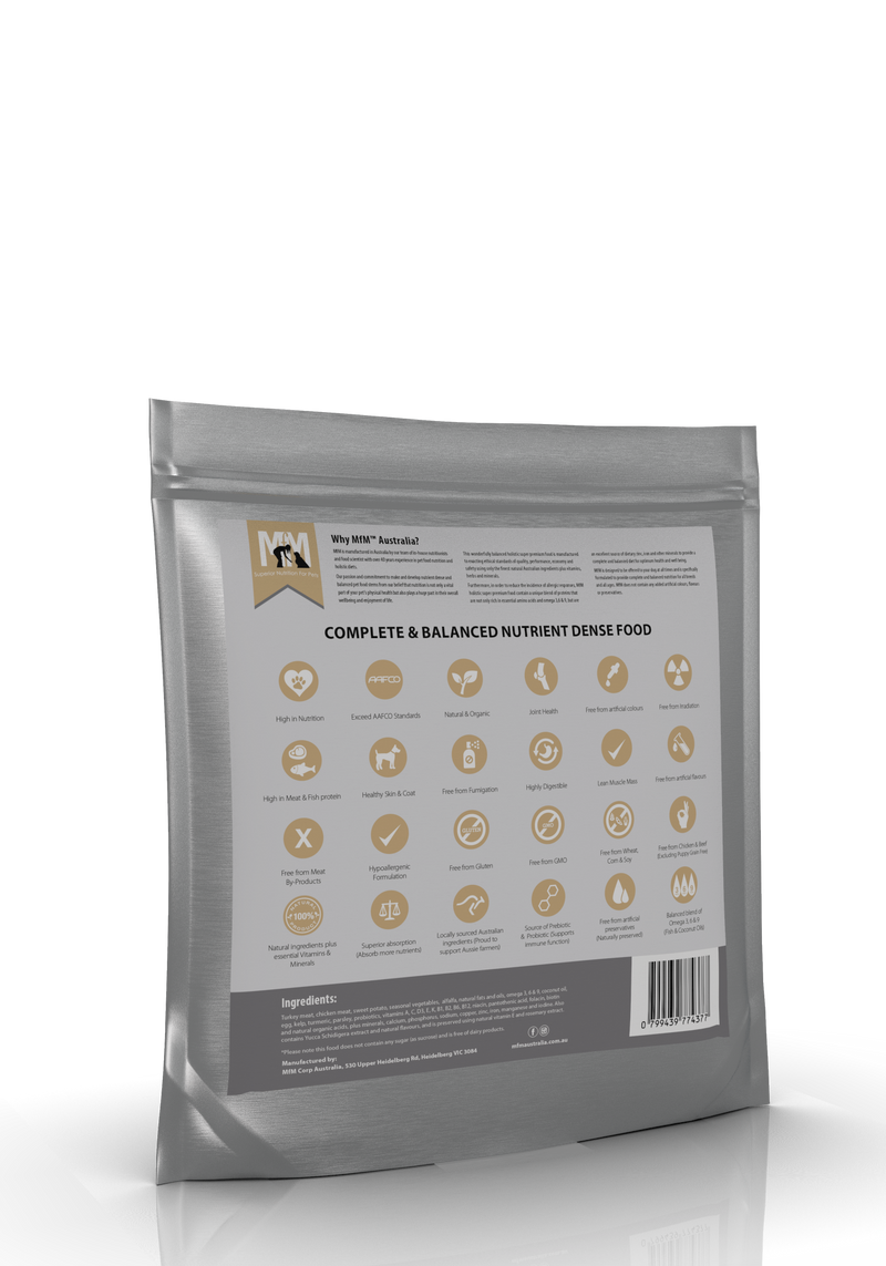 Meals for Mutts Puppy Turkey & Chicken 2.5kg - Positive Dog Products