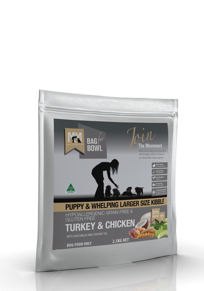 Meals for Mutts Puppy Turkey & Chicken 2.5kg - Positive Dog Products