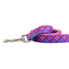 Keystone Leash 25mm (1") x 1.8m (6') Single Clip Earthstyle Pink Plaid